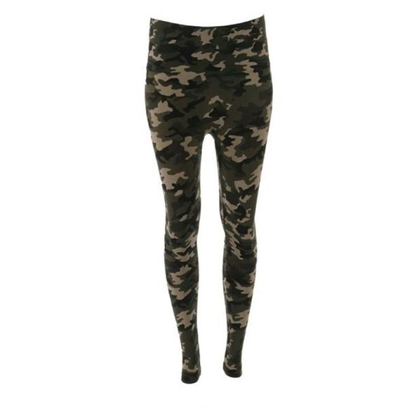 Breezies Seamless Tummy Smoothing Legging Camo - Regular - Picture 2 of 4